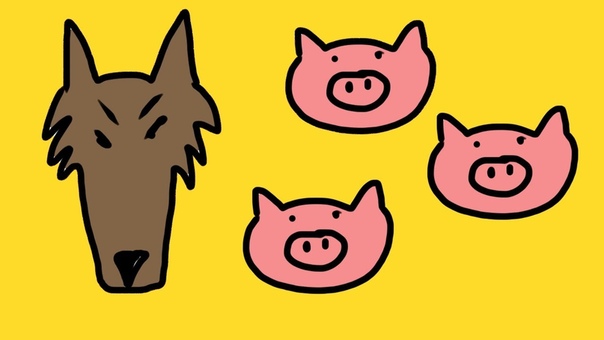 Three little pigs song for children (3 little