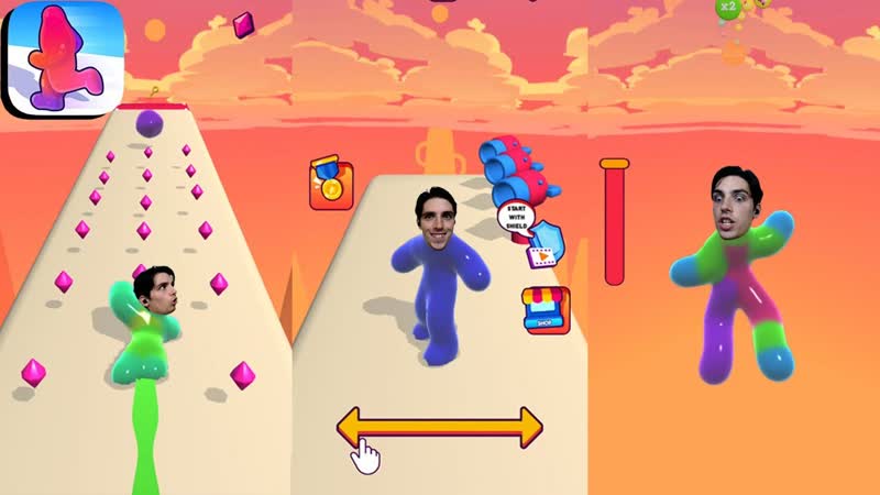 Blob Runner 3 D, , БЕЖИМ И РАЗЛАГАЕМСЯ
