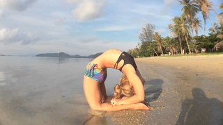 Yoga in Koh Samui: Kapotasana with Kino