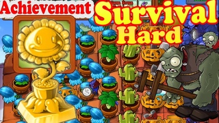 Plants vs. Zombies, достижение, Нобелевская премия, выживание, крыша, жесткая - классическая версия