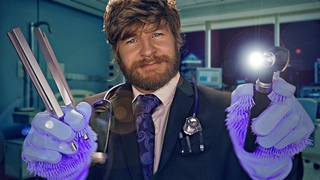 ASMR Nicest Hospital Ear Examination at Night