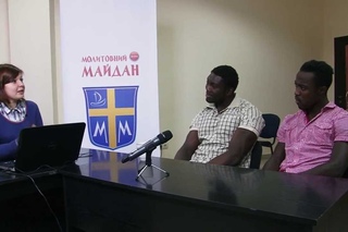 “Молитовний майдан“. Іноземні студенти.