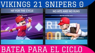 🟡 BASEBALL 9 BATEA EL CICLO Y NO HITS AND NO RUNS LIGA PRO