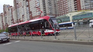 Трамвай Богатырь-М “0207 по 100“ СПб 11-**: 71-923М “Богатырь-М“ 0207 по №100 ()