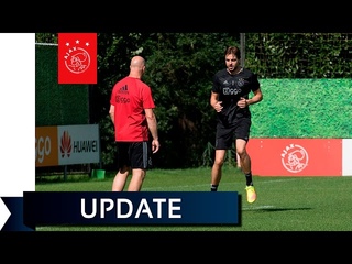 Krul traint voor het eerst buiten op De Toekomst