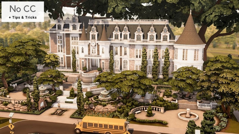 The Sims 4 High School Years, High School in a Castle, No CC, Stop Motion
