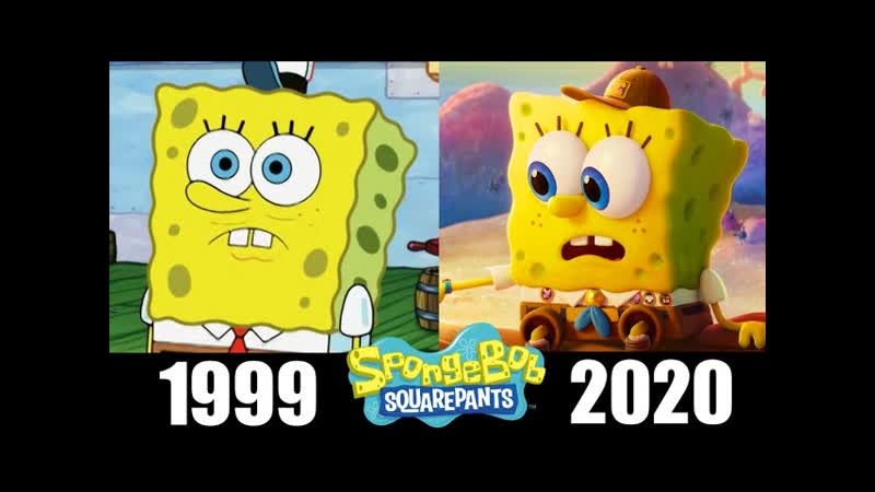 Sponge Bob Evolution in Cartoons (1999