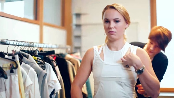 Caroline Wozniacki behind the scenes adidas by Stella Mc Cartney new