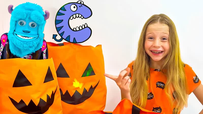 Halloween alphabet from Nastya and