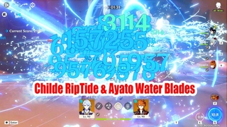 When you Try Childe RipTide & Ayato Water Blades on Same Team - Doubly Satisfying Showcase