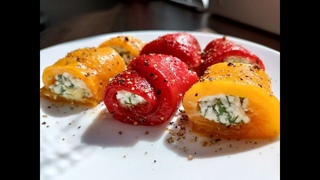 Якщо у вас  СОЛОДКИЙ ПЕРЕЦЬ - приготуйте таку ЗАКУСКУ! Яскраво, смачно і просто!