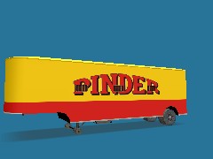Pinder-Trailer Fruehauf animaux lourds parked