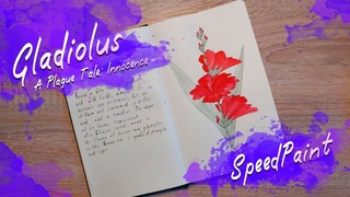 Gladiolus SpeedPaint - Herbal sketchbook p1