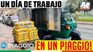 PIAGGIO FURGÓN, UN DIA DE TRABAJO. Motoselva Motocarros
