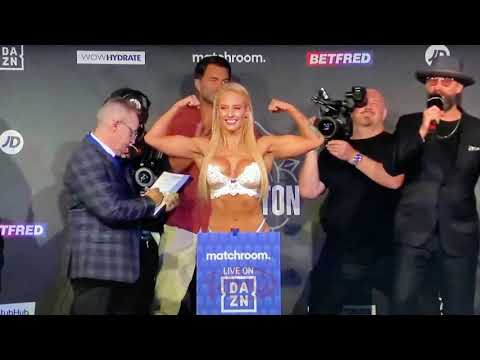 WATCH Ebanie Bridges vs. Mailys Gangloff weigh