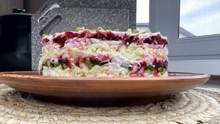Салат з червоним буряком - це насолода |  Beet salad with cheese and eggs