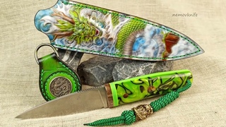 Авторский нож  DRACO.   Вариация на тему Sgian Dubh.                          GDS D2, Kirinite