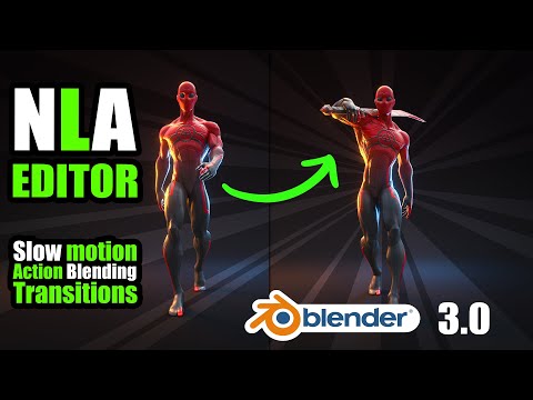 Slow motion, animation editing, All you need about the NLA in Blender 3.