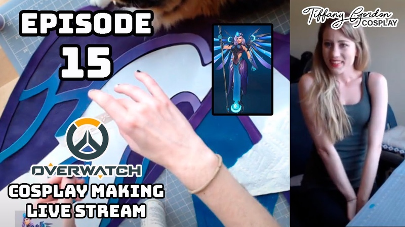 Cosplay Making Live Stream ( Episode15) Atlantic Mercy Overwatch