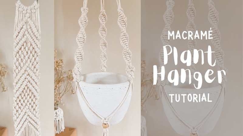 How to make: Macrame Plant Hanger Easy Tutorial for Beginners, Detailed
