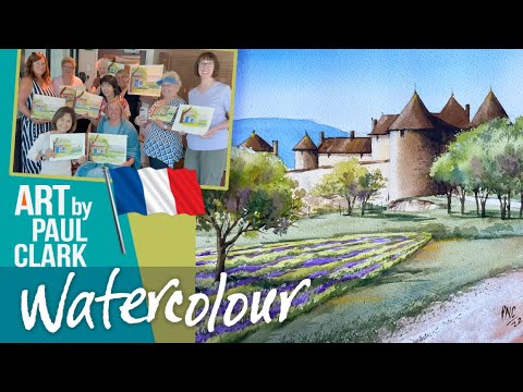 How to Paint a French Chateau on a Watercolour