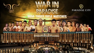 WBO THREE TITLE MATCHES : WAR IN PARADISE.