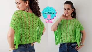 Blusa calada a crochet - todas las tallas