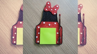 BLOCO DE ANOTAES PARA GELADEIRA-DIY