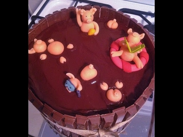Pigs in Mud cake