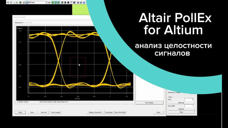 Altair Poll Ex for Altium Designer: анализ целостности сигналов ( Signal