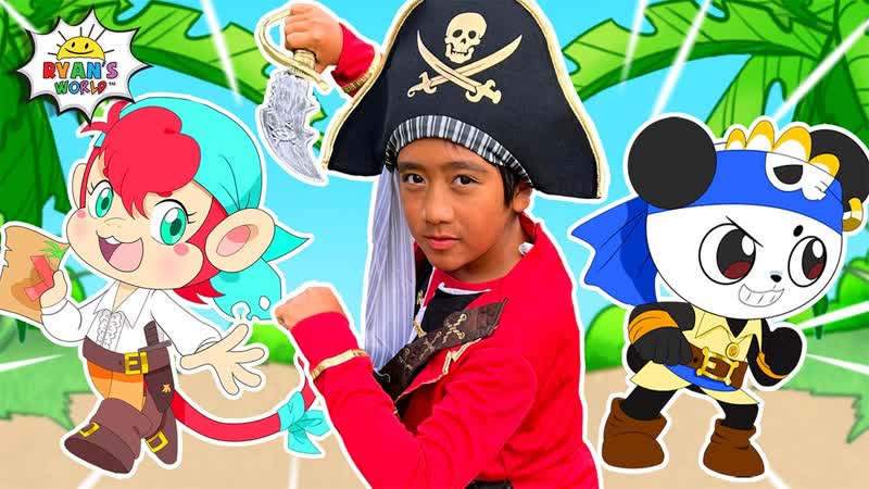 Pirate Ryan and Friends found Buried Treasure FULL CARTOON