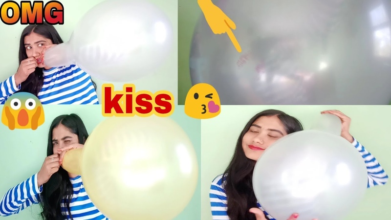 Big strong 2 balloons blowing, yellow slatey balloon popping, the balloon challenge,