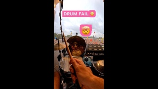 Drum Fail 😳 - vor  Zuschauern Becken verloren #shorts