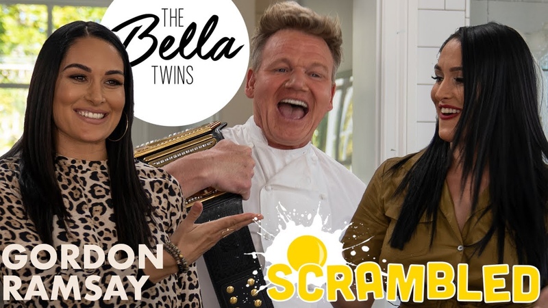 Gordon Ramsay The Bella Twins Battle it Out For A WWE Belt,