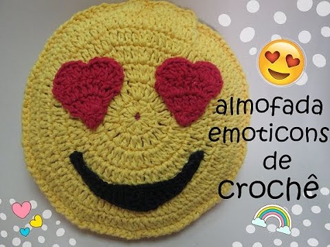 almofada do emoticons de