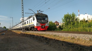 Электропоезд ЭД4М-0474 ЦППК перегон Каналстрой - Дмитров