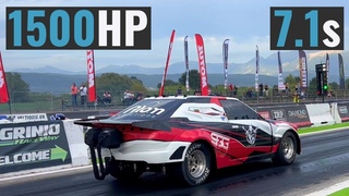 AUDI S2 TURBO 1500HP - New Record   / 402m