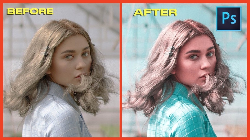 Photoshop Tutorial Natural Blue Light Color Effect Photo