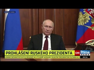 Putin: Za ppadn krveprolit ponese zodpovdnost Ukrajina. Provd genocidu milion lid