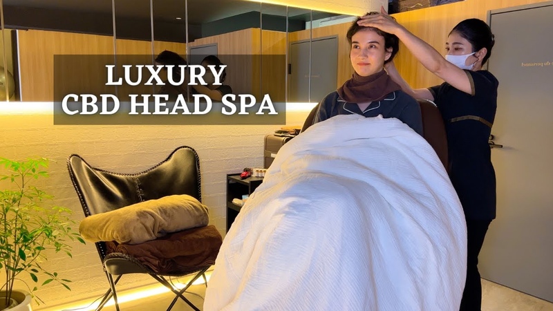 ASMR I didnt EXPECT PYJAMAS and BLANKET in Head SPA, Tokyo Japan (soft