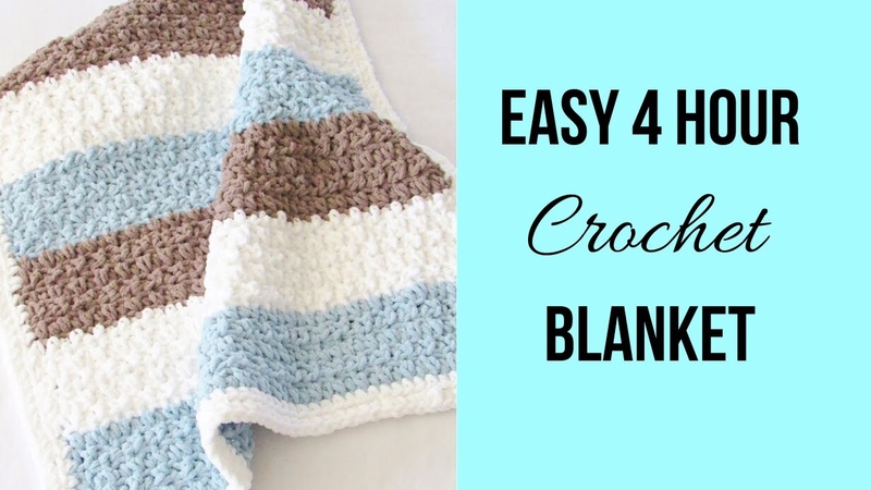 4 Hour Crochet Blanket Beginner