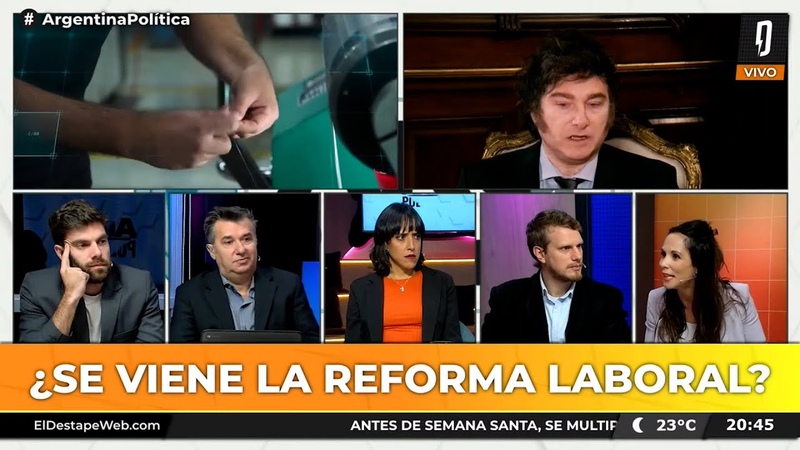 SE VIENE LA REFORMA LABORAL , Natalia Salvo en Argentina Política con Carla, Jon y el
