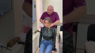 Шея не поворачивалась вообще! Спина ровная! Удивительно! Сколиоз. Человек был закручен винтом