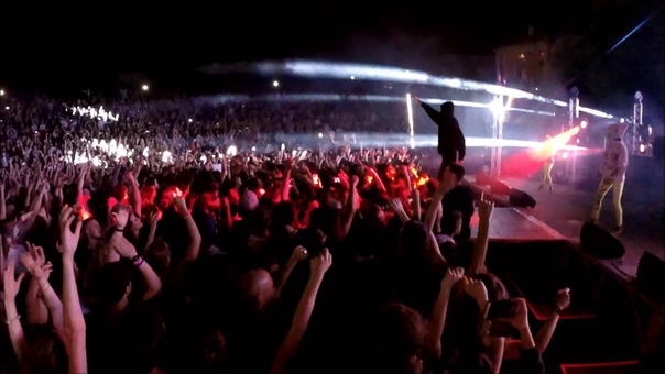 Die Antwoord Enter The Ninja live in Florence, Italy ( Go Pro) 14 june