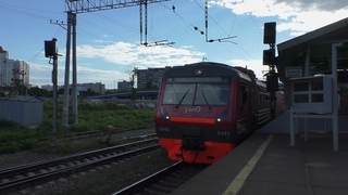 Электропоезд ЭД4М-0437 сообщением Москва - Болшево