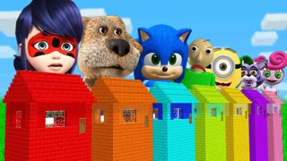 ВЫБЕРИ ПРАВИЛЬНЫЙ ДОМ ЛЕДИ БАГ СОНИК БЕН МИНЬОН БАЛДИ РОКСИ МАМА ДЛИННЫЕ НОГИ В МАЙНКРАФТ