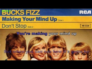 Bucks Fizz - Making your mind up (Instrumental, BV, Lyrics, Karaoke, Male Solo)