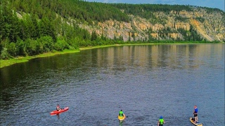 Расслабляющий  сплав на SUP board по реке Алдан.