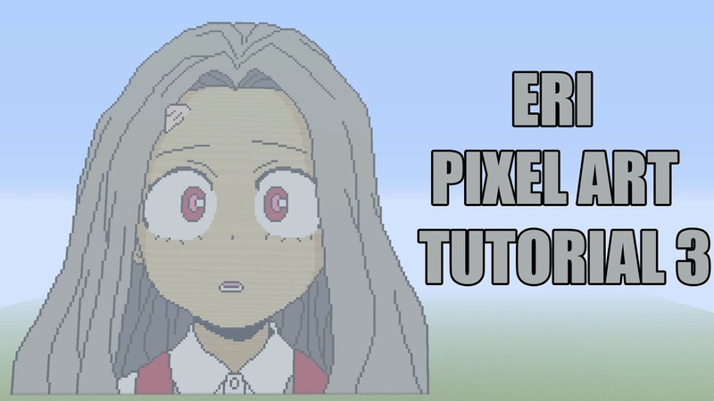 Minecraft Eri Pixel Art Tutorial Part 3 ( My Hero