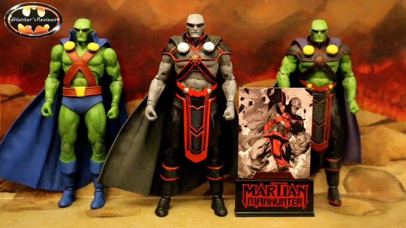 Mc Farlane DC Multiverse Martian Manhunter Black White Red Accent BBTS Action Figure Review